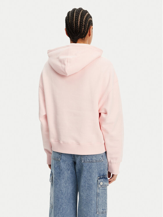 Tommy Jeans Tommy Jeans Bluza Badge DW0DW19414 Różowy Boxy Fit