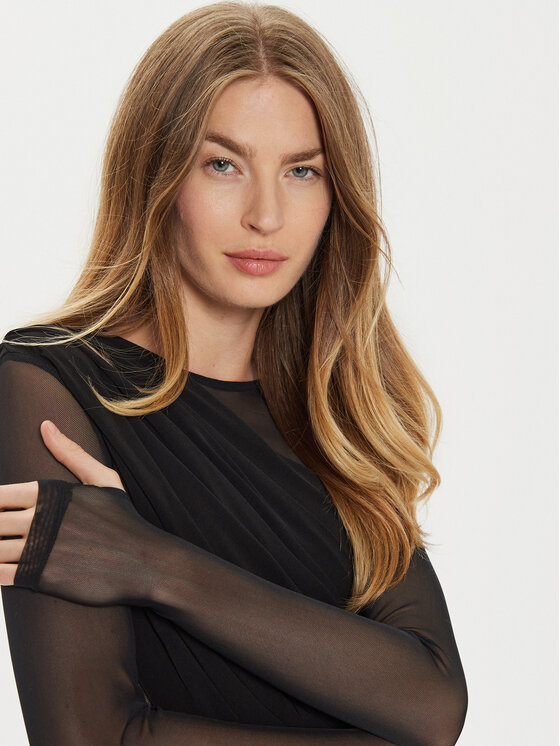 Eleh Eleh Õhtune kleit E00298 Must Slim Fit