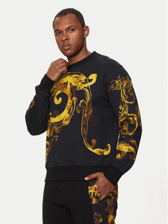 Versace Jeans Couture Mikina 76GAI3RW Čierna Regular Fit