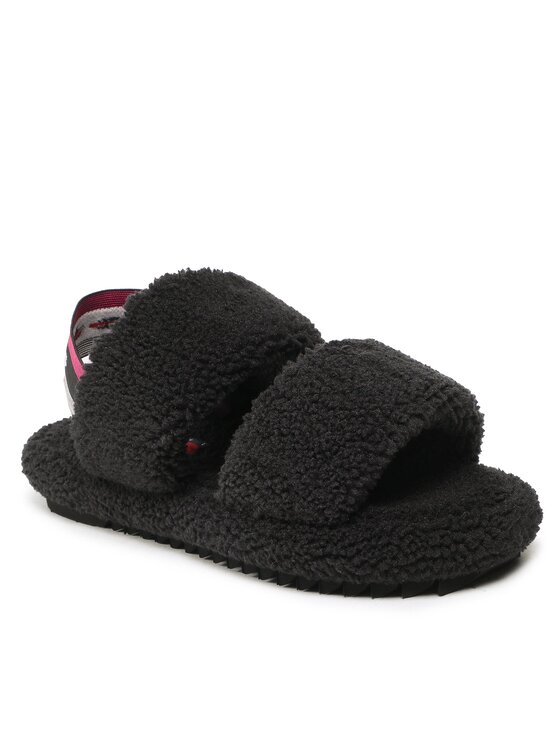Tommy Jeans Пантофи Tj Winter Sandal 2D EN0EN02031 Черен