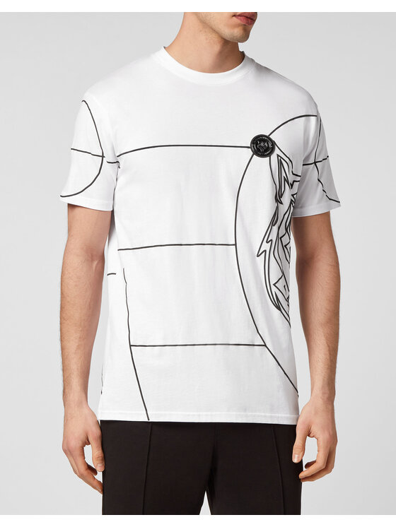 Plein Sport Plein Sport Tričko 823 Biela Regular Fit