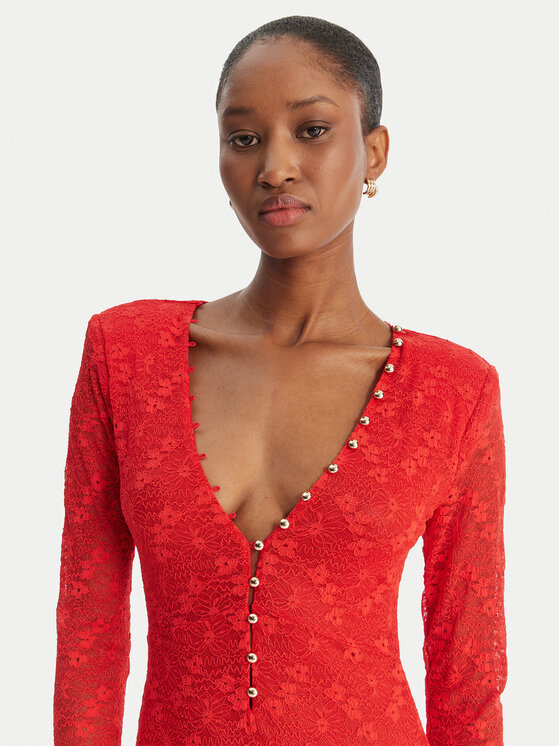 Bardot Bardot Коктейльна сукня Zenia 60239DB Червоний Slim Fit