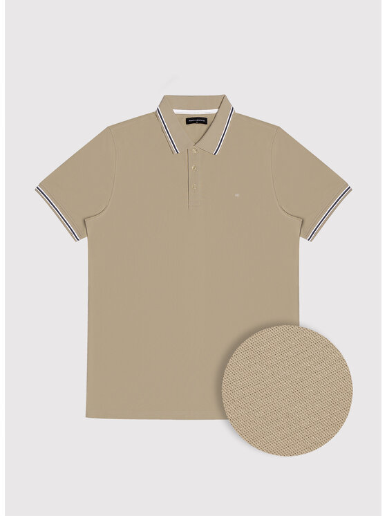 Pako Lorente Pako Lorente Polo P26WN-TX-009 Beżowy Regular Fit
