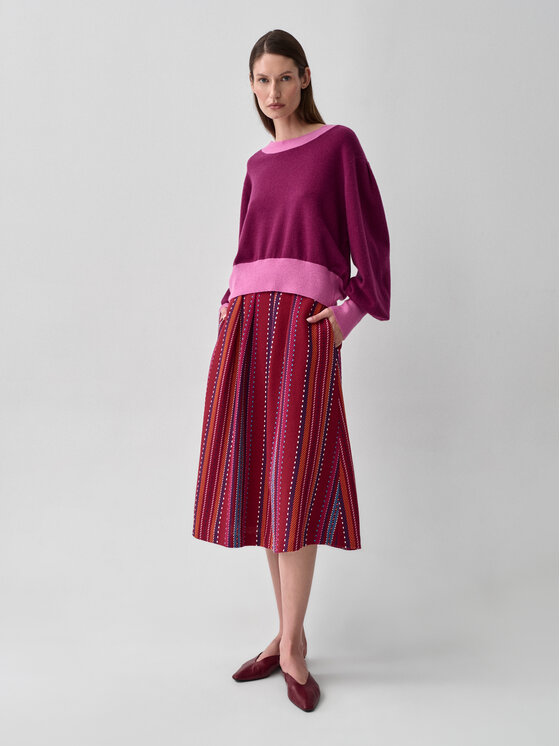 TATUUM TATUUM Sweter LILA A Fioletowy Casual Fit