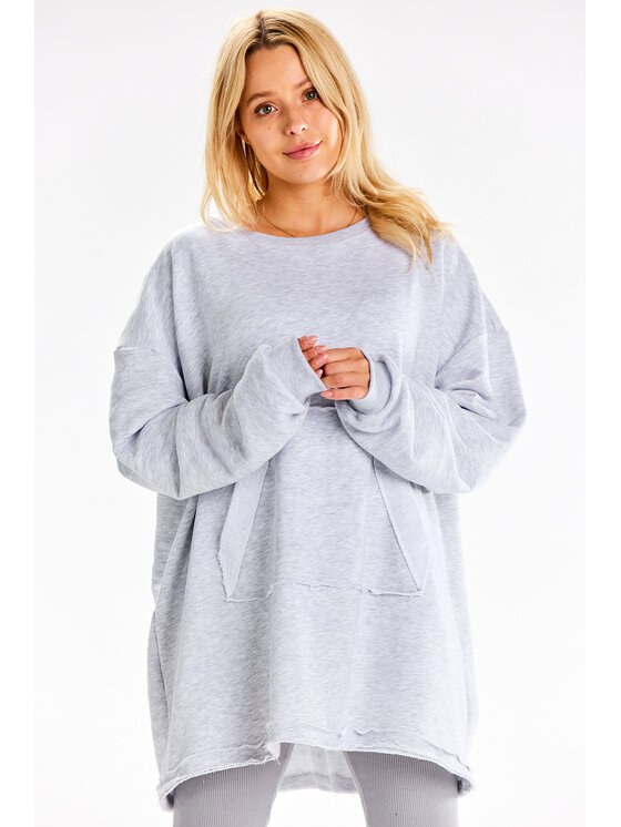 Infinite You Infinite You Mikina M335 Šedá Basic Fit