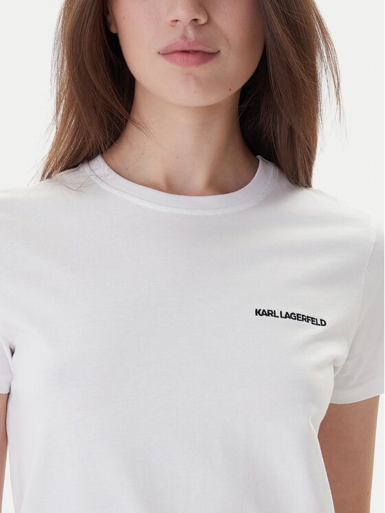 KARL LAGERFELD KARL LAGERFELD T-Shirt A1W17019 Bílá Regular Fit