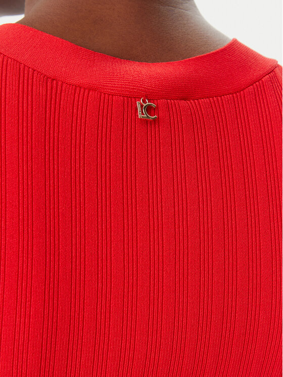 LOLA CASADEMUNT LOLA CASADEMUNT Sukienka dzianinowa LS2516003 Czerwony Regular Fit