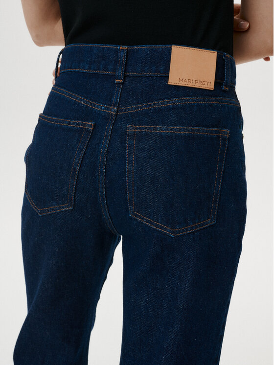 MARI PRETI MARI PRETI Jeansy Denim Dream II Granatowy Straight Leg