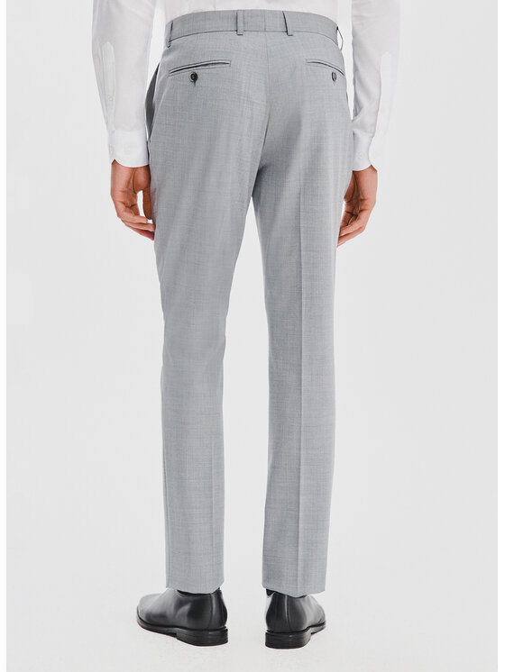 Pako Lorente Pako Lorente Spodnie garniturowe P25WF-6G-004 Szary Super Slim Fit