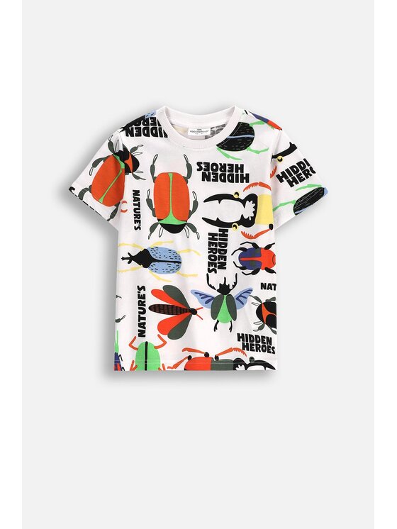 Coccodrillo Coccodrillo T-Shirt WC5143201SBK-001 Biały Regular Fit
