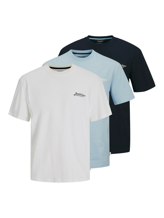 Jack&Jones Jack&Jones Set od 3 majice Beau 12277465 Šarena Relaxed Fit