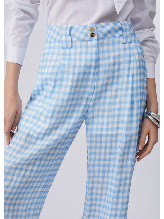 Liu Jo Liu Jo Spodnie materiałowe WA6303T9426P9242 Niebieski Regular Fit
