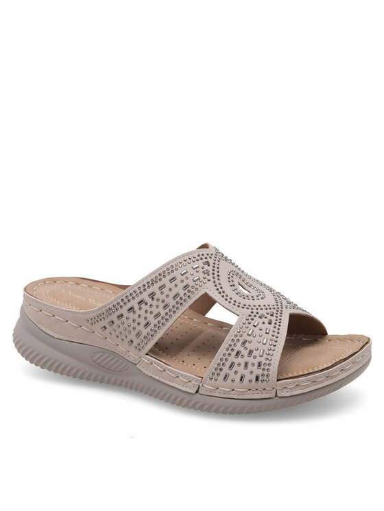 Clara Barson Clara Barson Pantoletten WYL05010-30 Beige