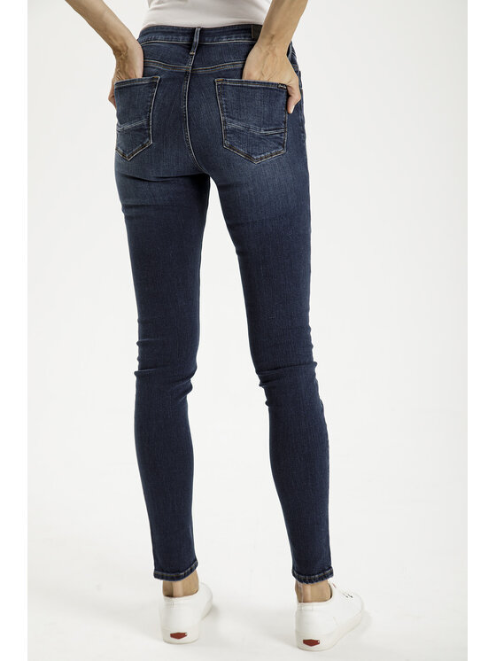Cross Jeans Cross Jeans Jeansy N 497-218 Granatowy Skinny Fit