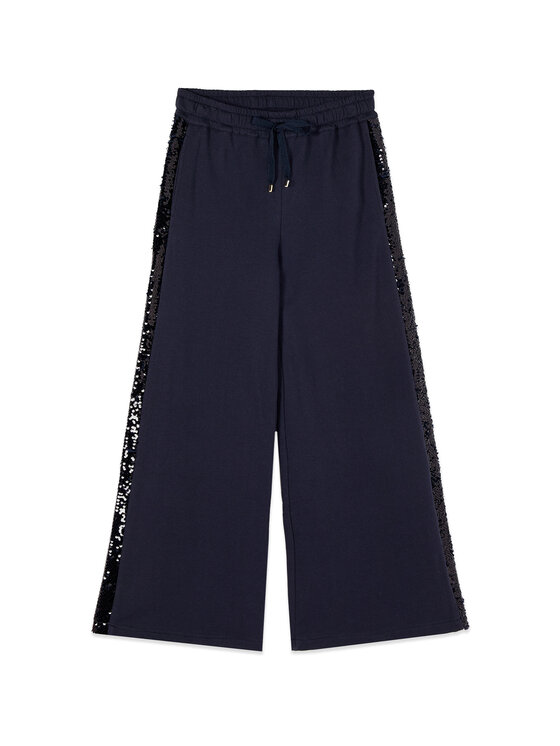 Oltre Oltre Pantaloni di tessuto P841J002432N034 Blu Baggy Fit