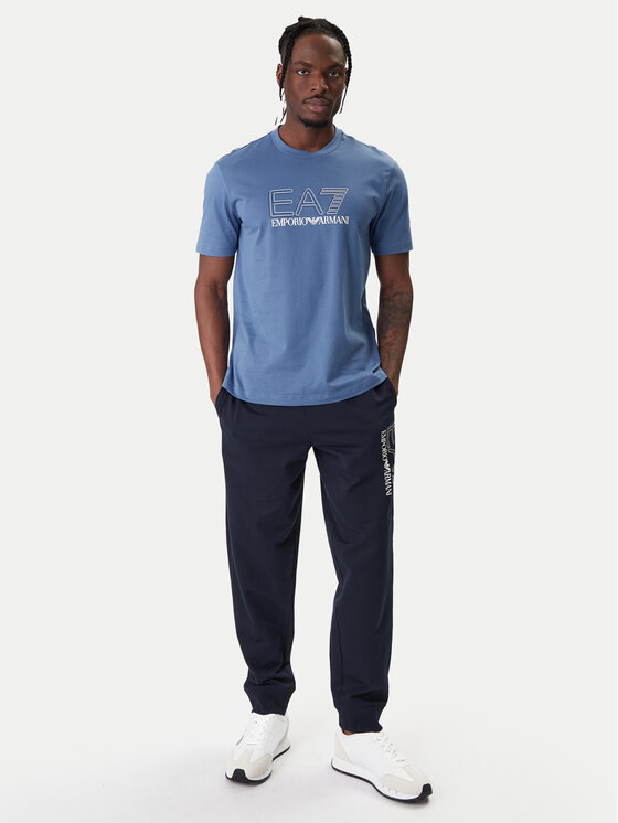 EA7 Emporio Armani EA7 Emporio Armani T-Shirt 7M001307 AF10375 UB064 Niebieski Regular Fit