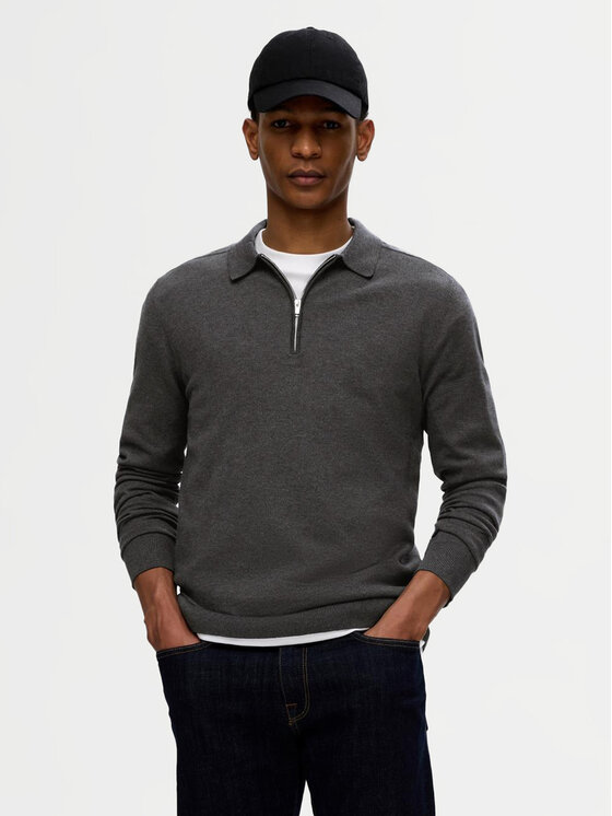 Selected Homme Maglione 16094271 Grigio Regular Fit, taglia : L