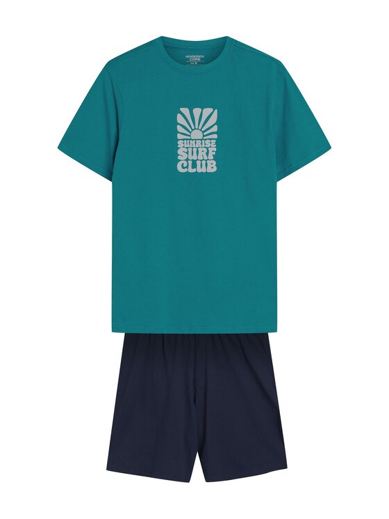 Henderson Henderson Piżama 42600 Niebieski Regular Fit