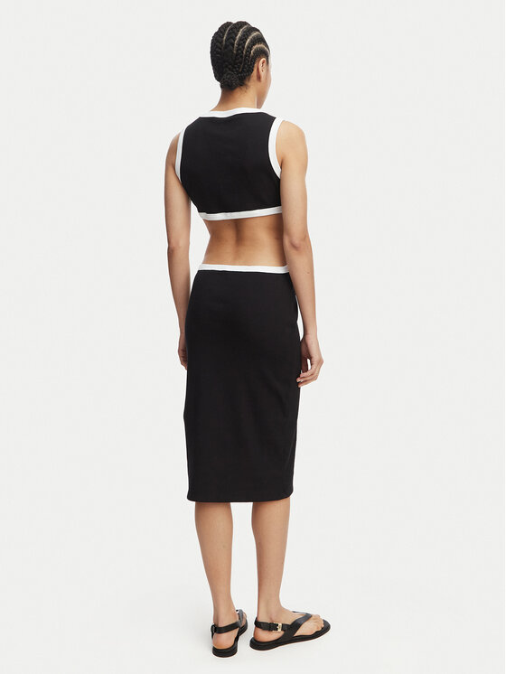 Liu Jo Liu Jo Sommerkleid VA5043 J4822 Schwarz Regular Fit