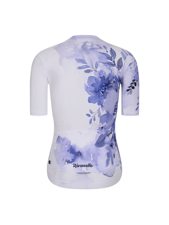 Rivanelle Rivanelle Koszulka rowerowa FLOWERY ELITE Biały Narrow Fit