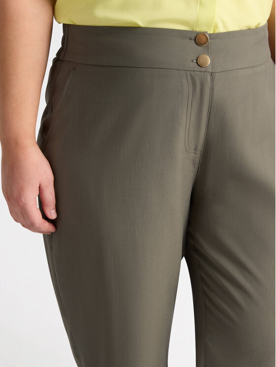 Fiorella Rubino Fiorella Rubino Pantaloni di tessuto P141T004859N015 Verde Regular Fit