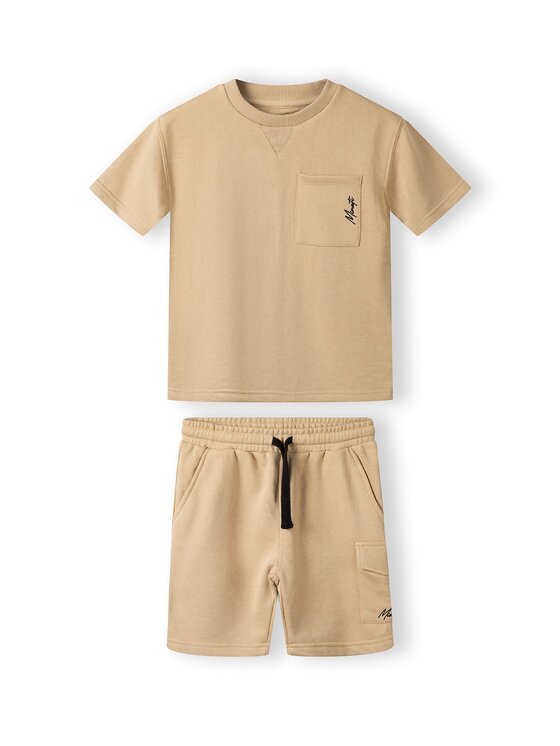 minoti minoti T-Shirt 17SET50D Beżowy Regular Fit