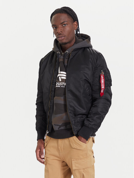 Alpha Industries Bomber dzseki Ma-1 Vf 59 Long 168100 Fekete Slim