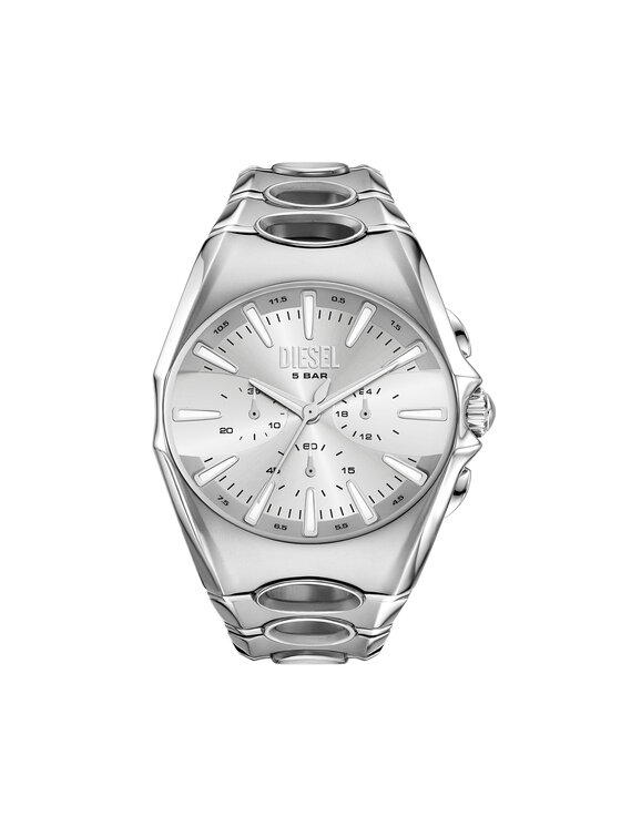 Diesel Diesel Hodinky D-Curve Chronograph DZ4694 Strieborná