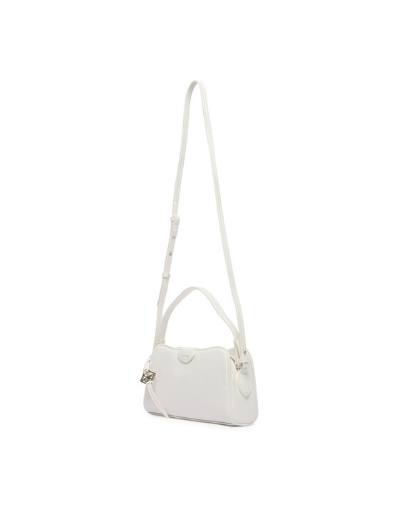 Calvin Klein Calvin Klein Geantă Emblem Trio Top Handle Camera Ba LV04F3370G Alb