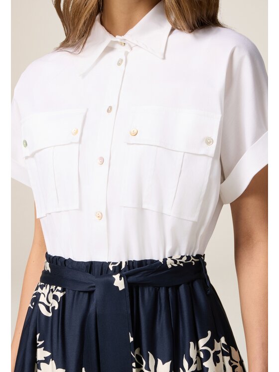 Oltre Oltre Vestito da giorno 7420J000843N0S1 Blu A-Line Fit