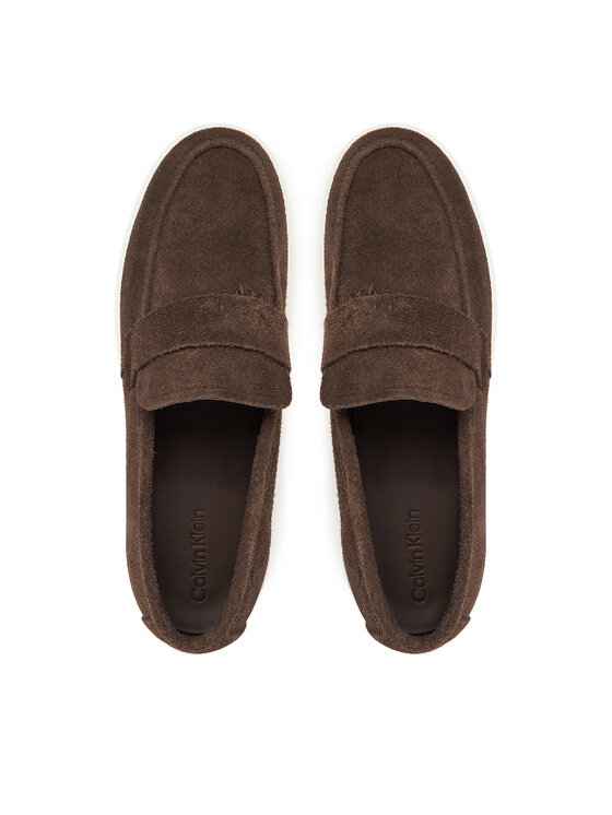 Calvin Klein Calvin Klein Cipele Moccasin Sue Unlined HM0HM01819 Smeđa