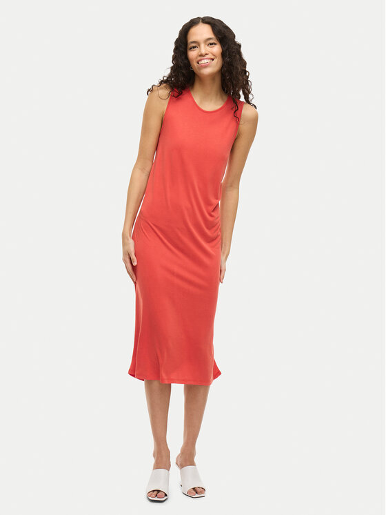 Vila Vila Sommerkleid Modala 14101675 Rot Regular Fit