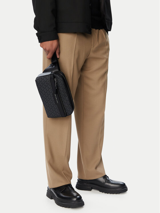 MICHAEL Michael Kors Torbica za okrog pasu﻿ Hudson 33F6LJSC1B Črna