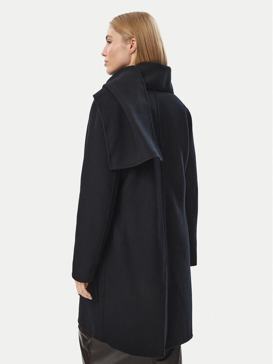 MICHAEL Michael Kors MICHAEL Michael Kors Вовняне пальто 77A7146M22 Чорний Regular Fit