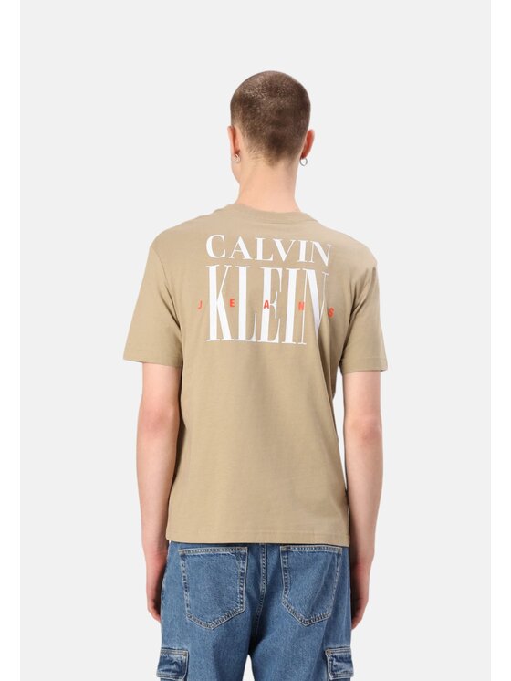 Calvin Klein Calvin Klein T-shirt q-roa-35015 Marrone Regular Fit