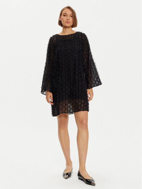 Karen by Simonsen Karen by Simonsen Koktel haljina Rubina 10105170 Crna Oversize