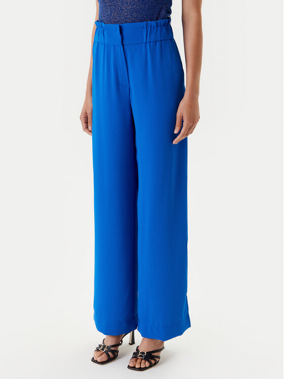 Morgan Morgan Παντελόνι Palazzo 242-PBIRD Μπλε Wide Leg