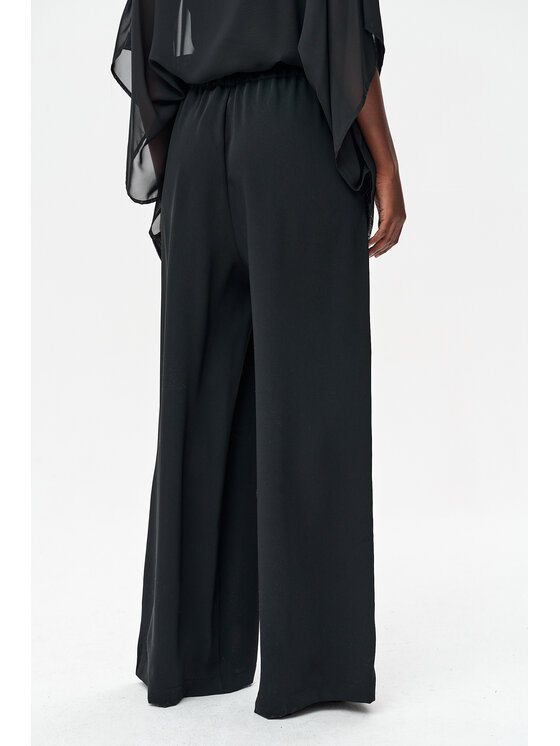 blue shadow blue shadow Spodnie damskie Lise Czarny Regular Fit