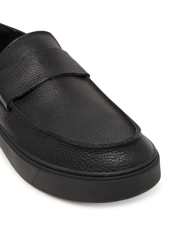 Calvin Klein Calvin Klein Loafersy Hybrid Clean Loafer Band Tum Lth HM0HM02184 Czarny