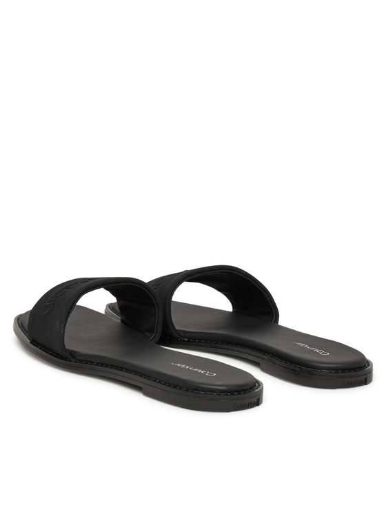 Calvin Klein Calvin Klein Şlapi Flat Slide - He HW0HW02378 Negru