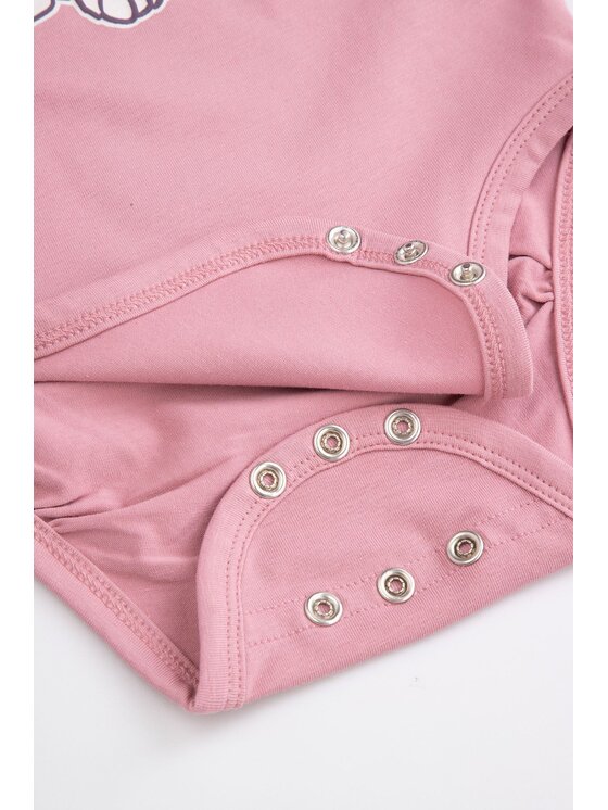 Coccodrillo Coccodrillo Body dziecięce ZC5112102LGD-033 Różowy Regular Fit