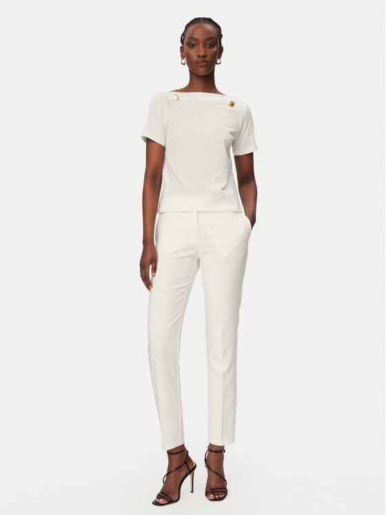 Rinascimento Rinascimento Μπλουζάκι CFC0128105003 Λευκό Regular Fit