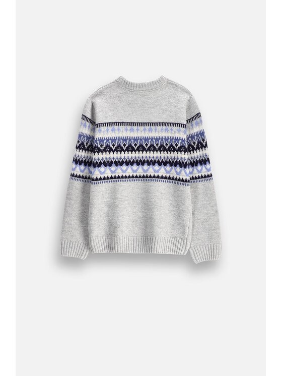 Coccodrillo Coccodrillo Sweter ZC6172101WBJ-019 Szary Regular Fit