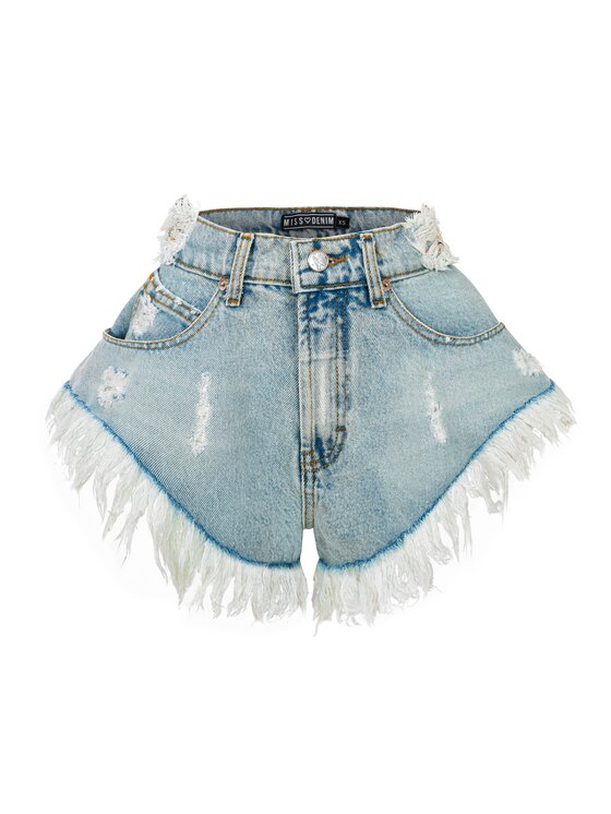 MissDenim MissDenim Džínsové šortky Skorts Modrá Regular Fit