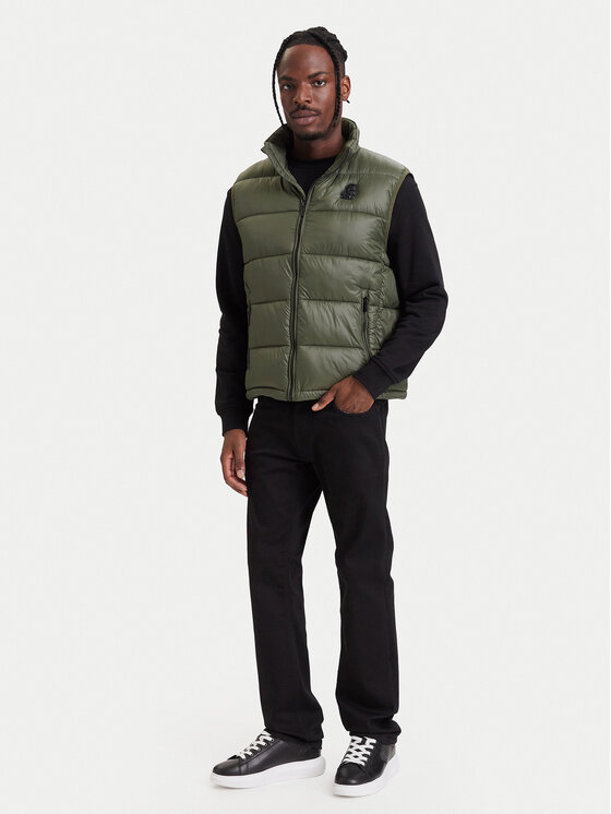 KARL LAGERFELD KARL LAGERFELD Kamizelka 505021 564590 Zielony ciemny Regular Fit