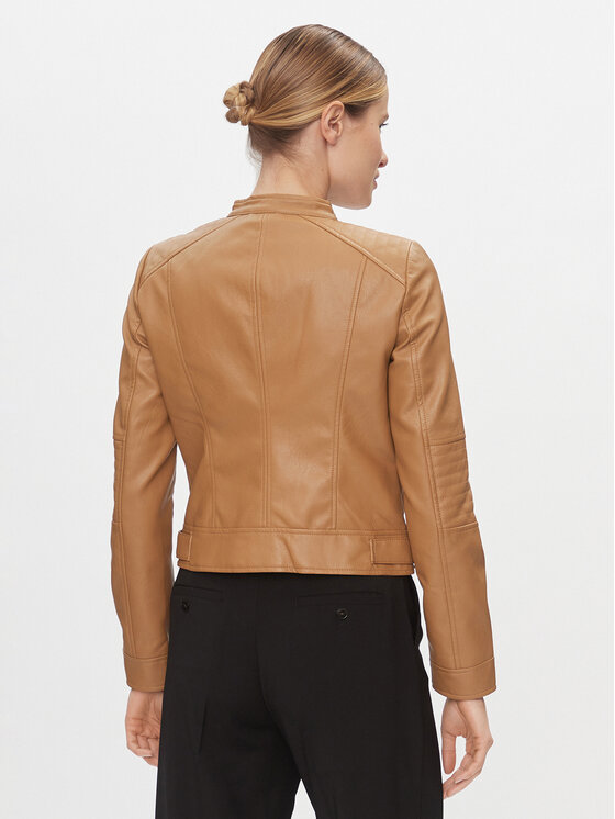 Vero Moda Vero Moda Kurtka z imitacji skóry Love 10300241 Brązowy Regular Fit