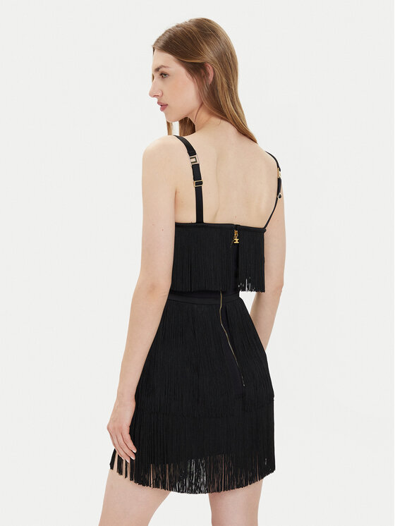 Elisabetta Franchi Elisabetta Franchi Koktel haljina AB-635-42E2 Crna Regular Fit