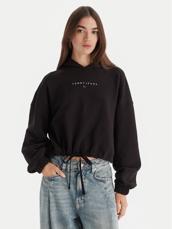 Tommy Jeans Tommy Jeans Μπλούζα Bling Linear DW0DW21607 Μαύρο Regular Fit