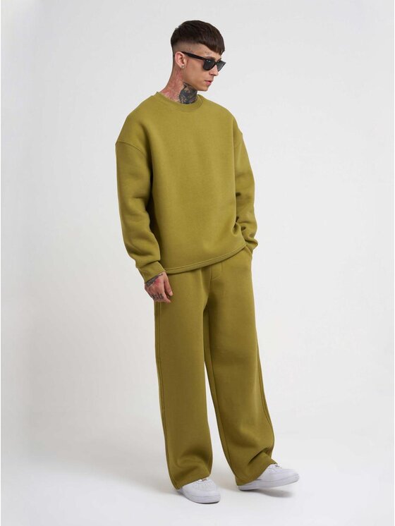 Machinist Machinist Spodnie dresowe Spodnie Dresowe Super Baggy Męskie Jasne Zielone Machinist Basic XL Zielony Baggy Fit