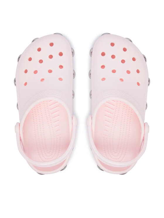 Crocs Crocs Şlapi Classic Big Studded Clog 214236 Roz deschis